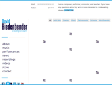 Tablet Screenshot of davidbiedenbender.com